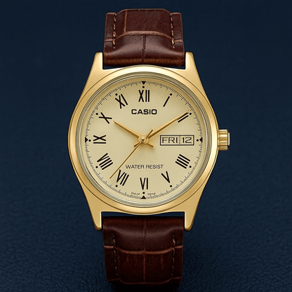 Casio Lady Eternity – Luxo Clássico Dourado