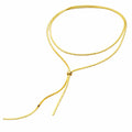 Colar Dourado Aura Linear™ em aço inoxidável ajustável, design minimalista com corrente lisa e acabamento premium, joia feminina elegante e versátil