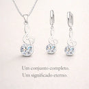 Conjunto Harmonia Lumière em prata 925 com zircônia, joia feminina inspirada na música e na expressão pessoal