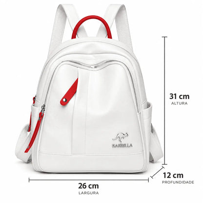 Medidas e dimensões da Mochila Feminina Branca Évora