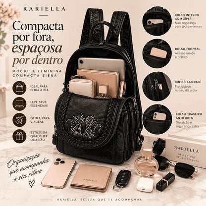 Detalhes da Bolsa Branca Matelassê Verona com acabamento elegante e alças femininas