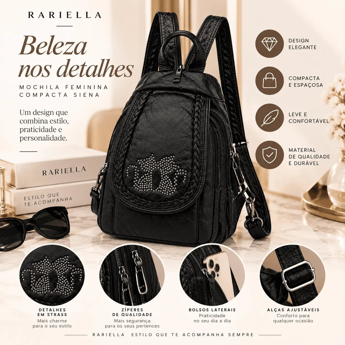 Mulher usando Bolsa Feminina Branca Matelassê Verona em look elegante