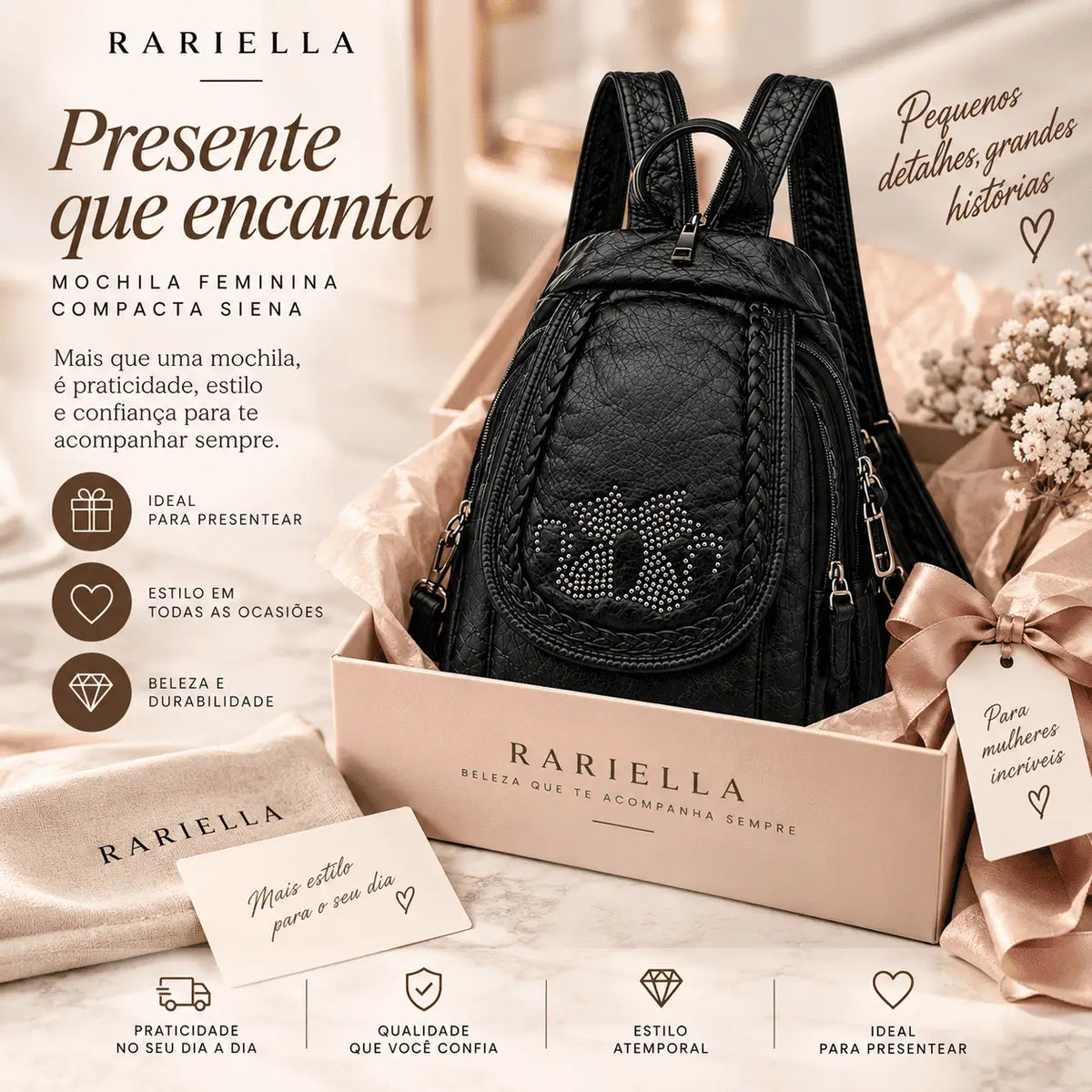 Bolsa Feminina Branca Matelassê Verona apresentada como opção de presente elegante