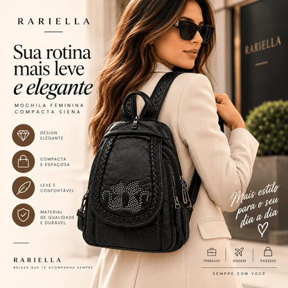 Interior da Bolsa Feminina Branca Verona com compartimentos para organizar itens pessoais