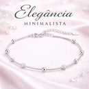Pulseira feminina prata 925 delicada com design minimalista elegante joia sofisticada