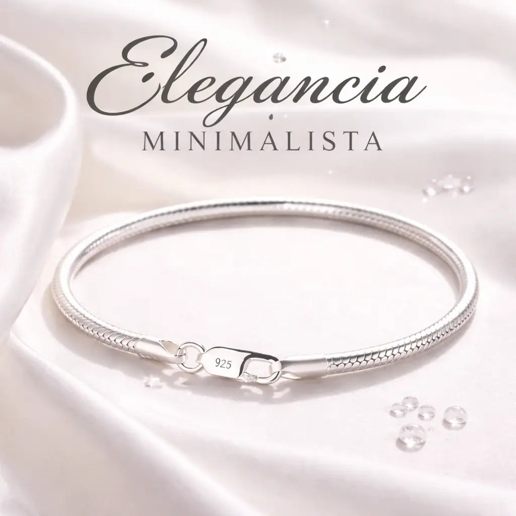 Pulseira prata 925 feminina elegancia minimalista joia delicada para uso diário