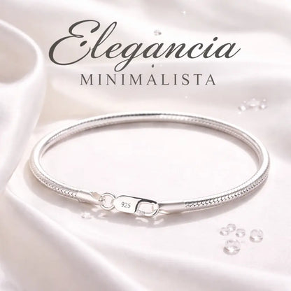 Pulseira prata 925 feminina elegancia minimalista joia delicada para uso diário