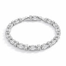 Pulseira tennis feminina em prata 925 com zircônias brilhantes estilo luxo minimalista RariElla
