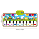 Tapete musical infantil PianoKids interativo para bebês e crianças com teclas de piano e sons educativos em fundo branco